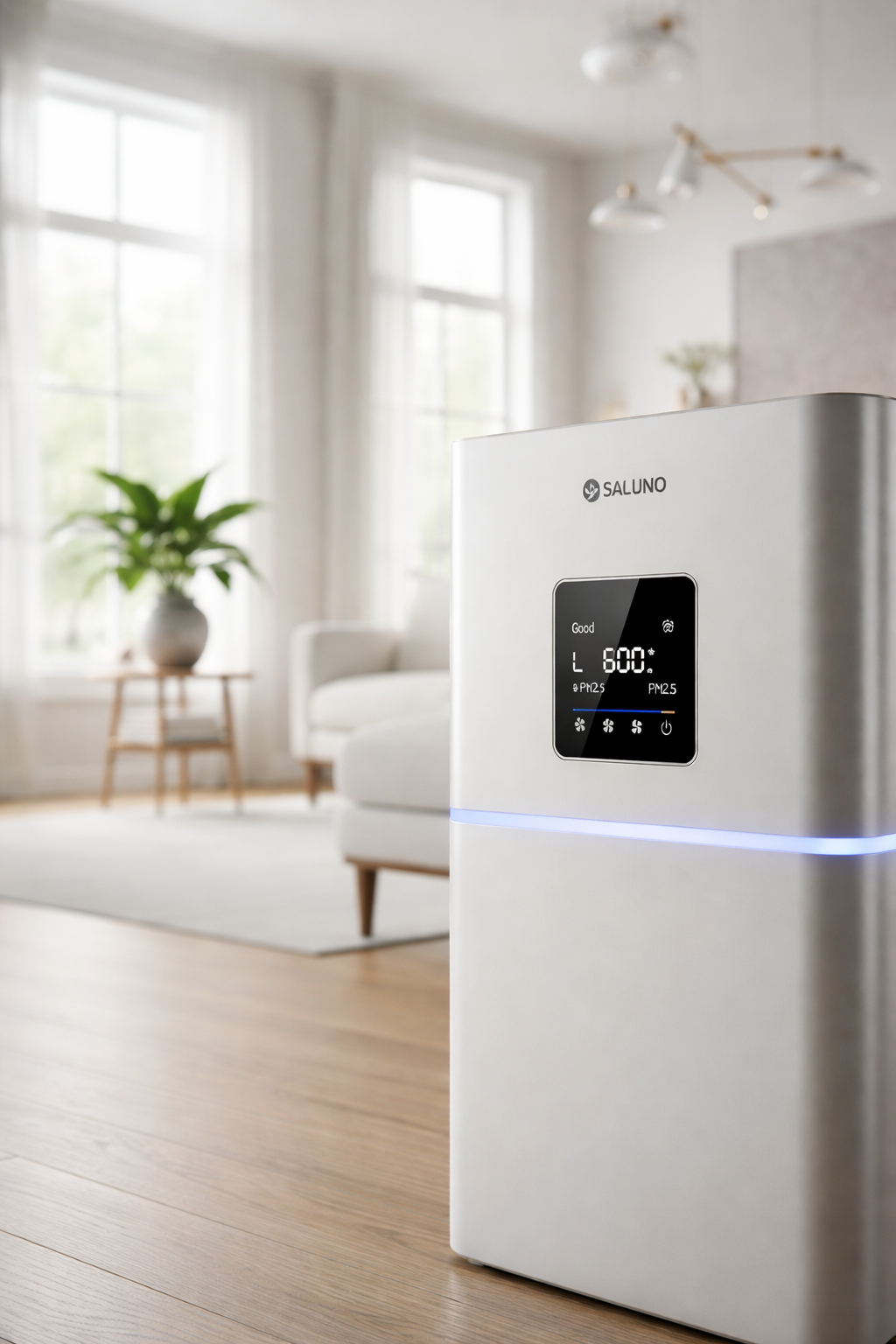 air purifier in modern living room