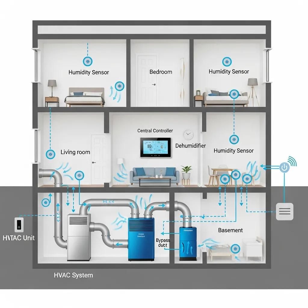 components-of-a-whole-house-humidity-control-system-including-dehumidifier-and-hvac