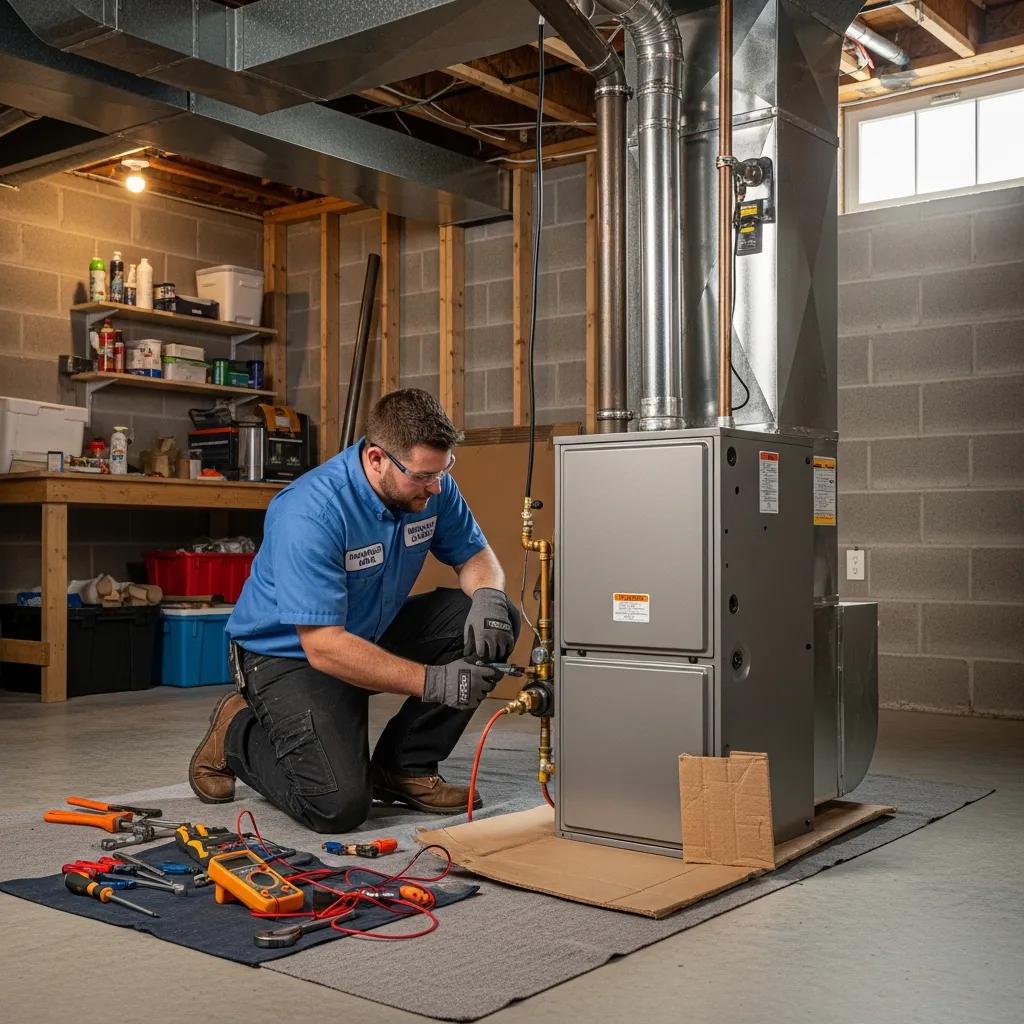 technician-installing-a-furnace-in-a-west-virginia-home