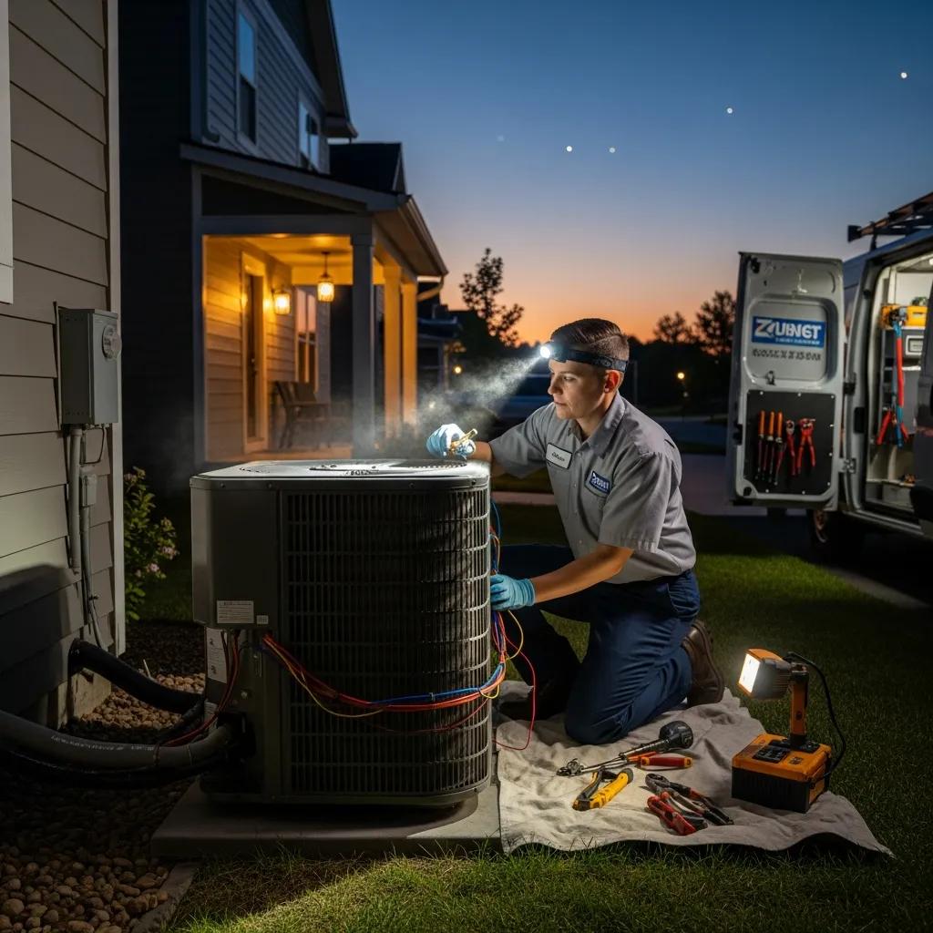 technician-providing-emergency-hvac-service-at-a-residential-home-emphasizing-reliability