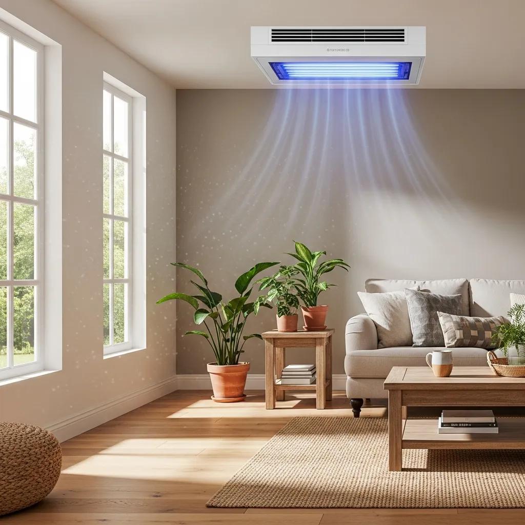 uv-light-air-sanitizer-in-a-bright-living-room-enhancing-indoor-air-quality